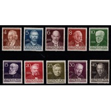 1952-53. Berlin. Berømte berlinere. Komplet sæt. Postfrisk.